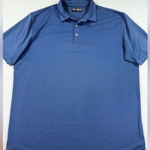 Men’s Callaway blue stripe golf Performance Polo
